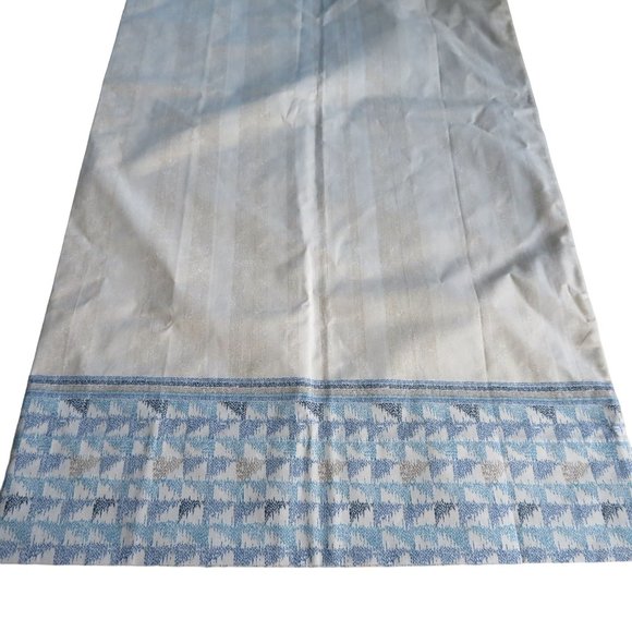 Vintage Springs King Pillowcase 1 Beige Blue Edge Percale USA Made New Old Stock - Picture 2 of 6